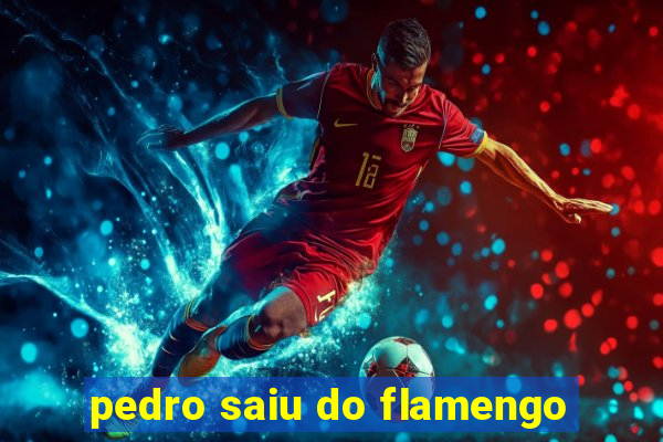 pedro saiu do flamengo